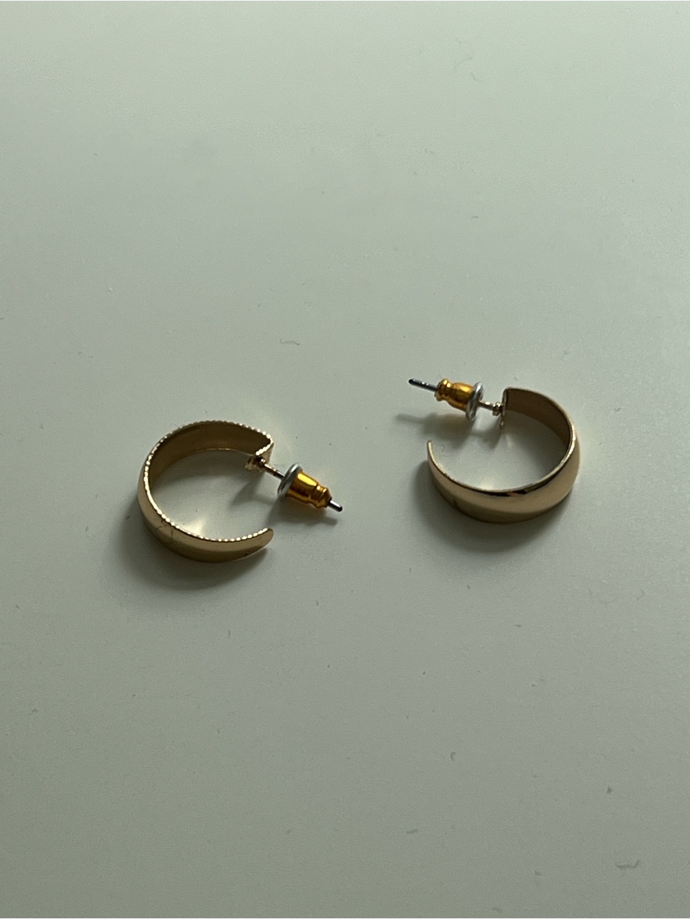 Gold Hoop Studs